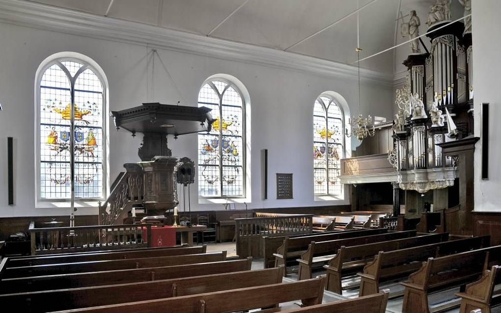 Het interieur van de Grote Kerk in Drachten. beeld RD