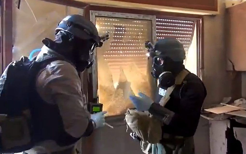 OPCW-inspecteurs in Syrië. Foto EPA