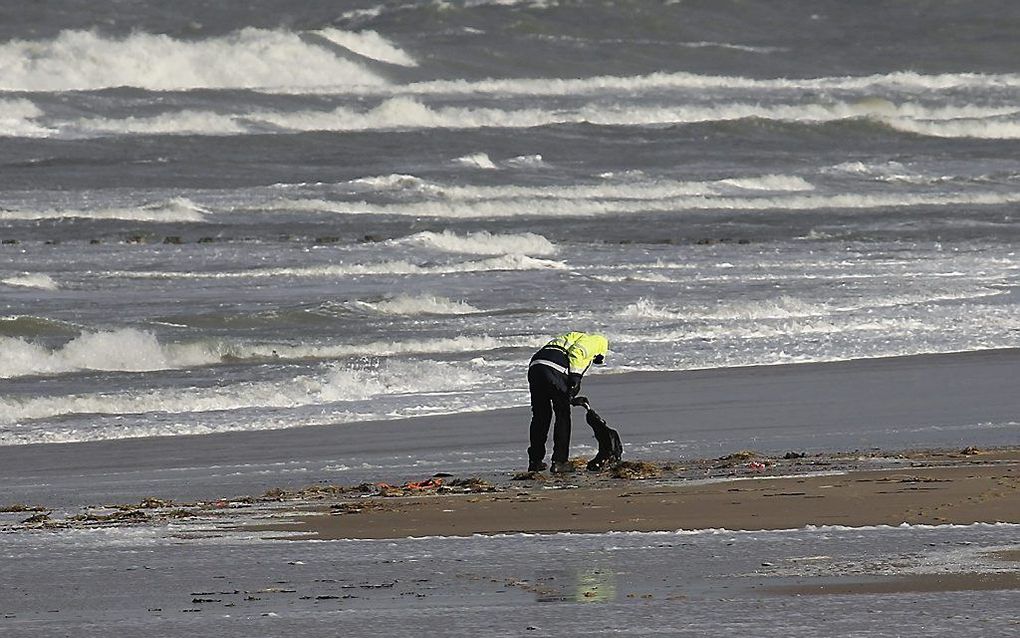 De douane heeft zeker honderd pakketten cocaïne op het strand van Walcheren gevonden. Foto Provicom, Rolf de Feijter