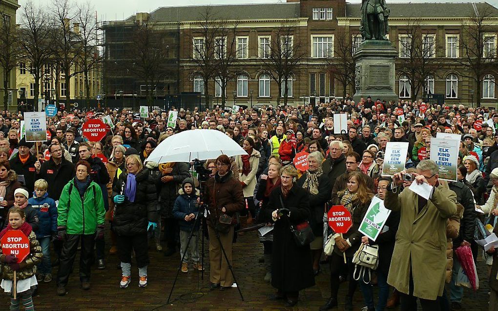 Protest tegen abortus. beeld Gerrit van Dijk