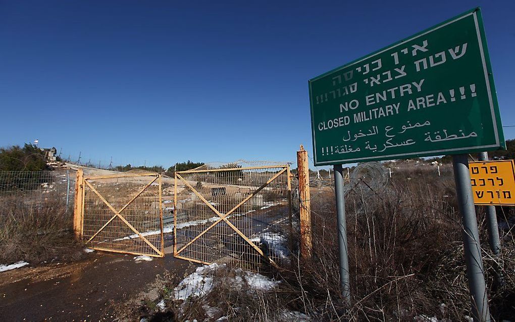 Hekwerk nabij de grens tussen Israël en Libanon. Foto EPA