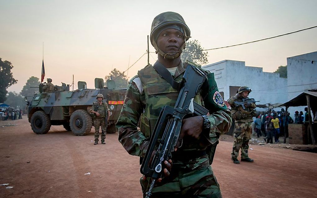 Franse soldaten in CAR. Foto EPA