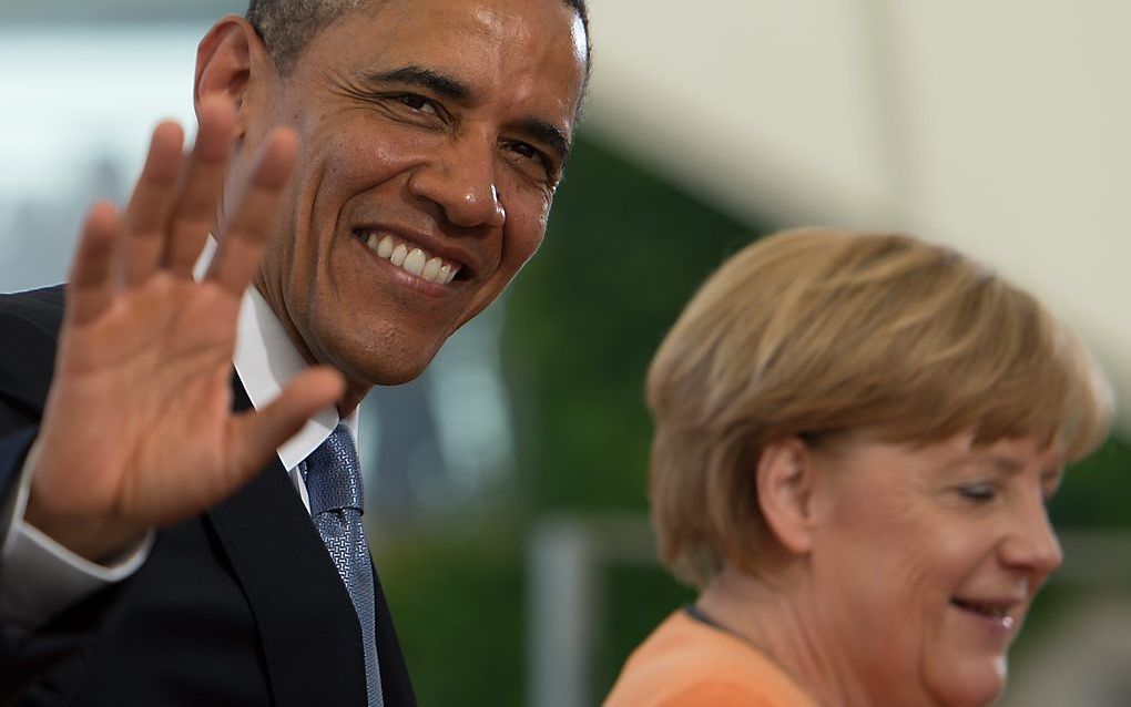 Merkel en Obama. Foto EPA