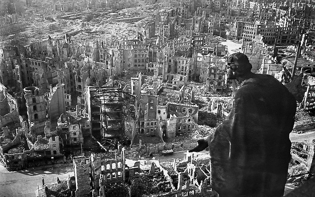 Dresden, februari 1945. beeld AFP