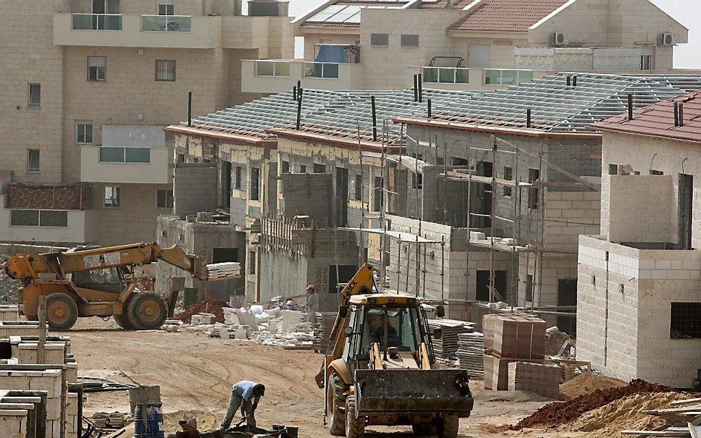 Bouw van nederzettingen op de West Bank in 2010. Foto AFP