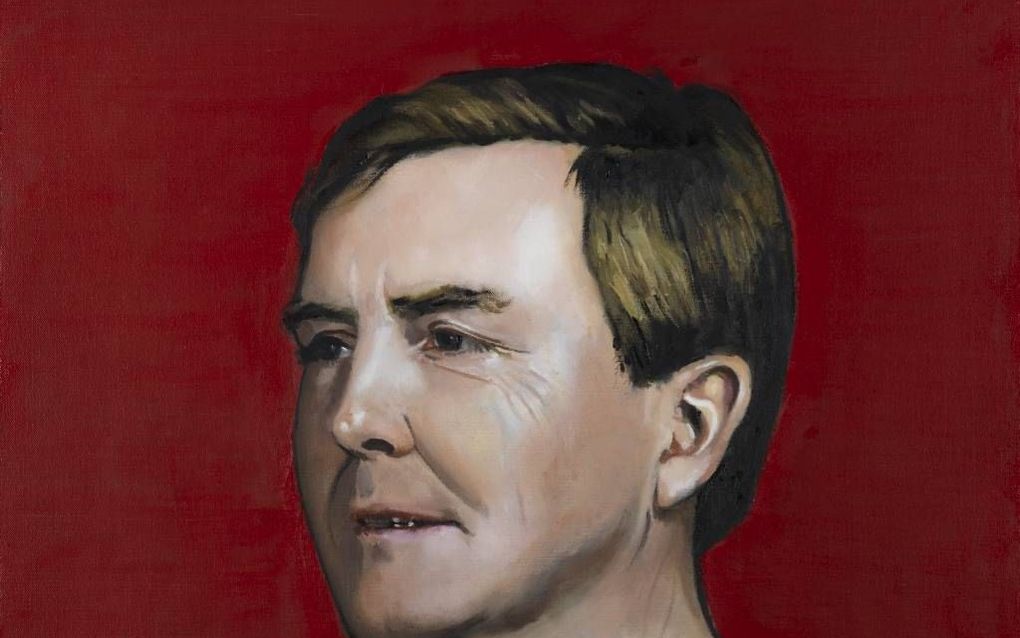 Koning Willem-Alexander geschilderd door Hans Broek. beeld Mondriaan Fonds