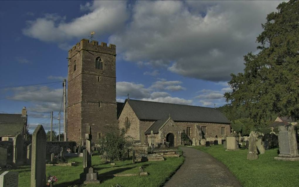 De St.-Gwendolinekerk in Talgarth. beeld Flickr