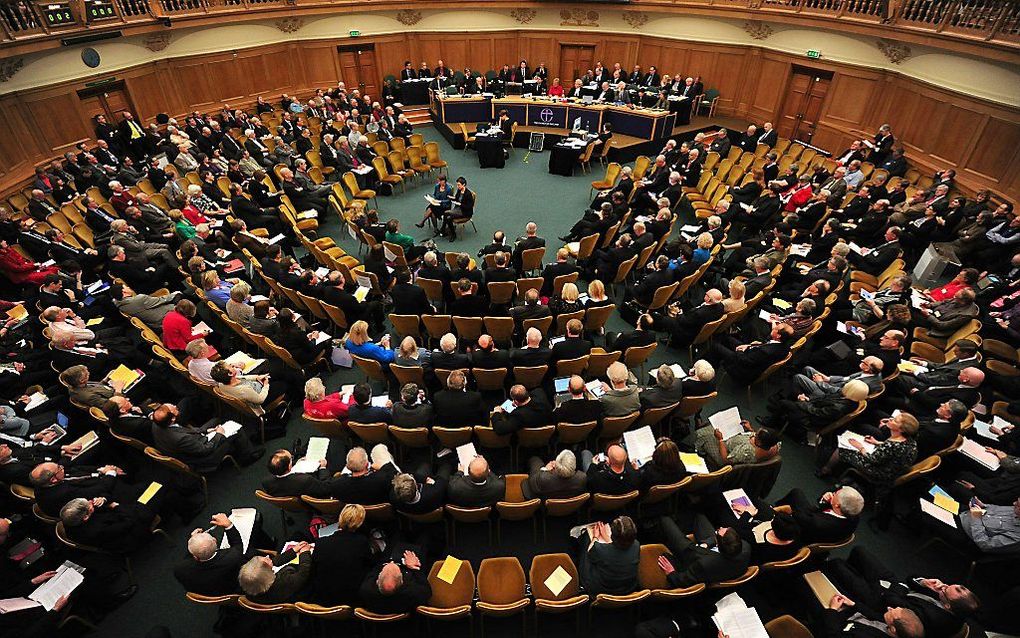 De synode van de Anglicaanse Kerk bijeen in Londen, november vorig jaar. Foto AFP