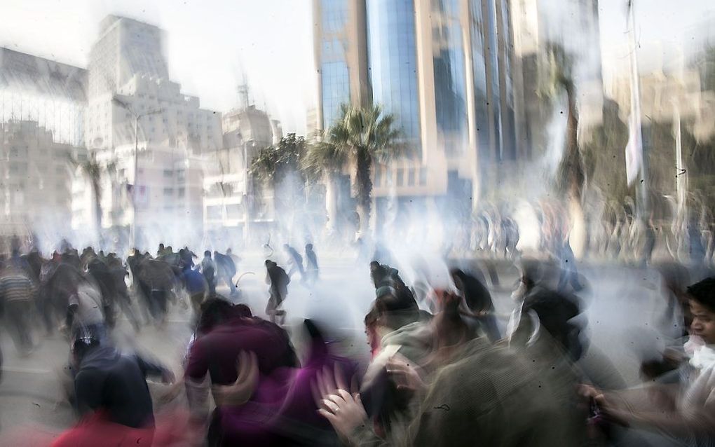 Caïro, zaterdag 25 januari. beeld AFP