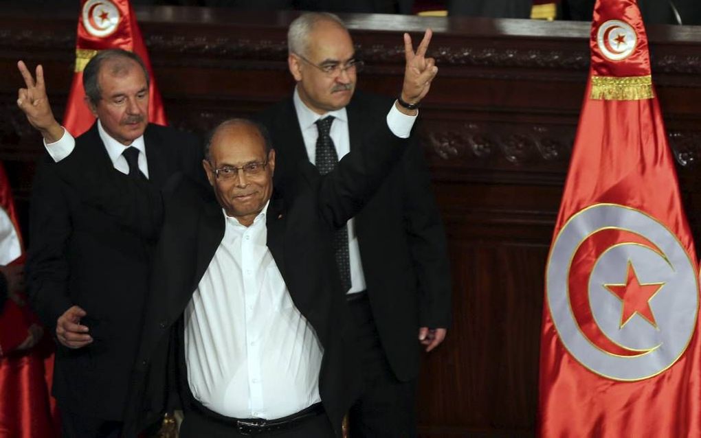 President Marzouki van Tunesië. beeld EPA