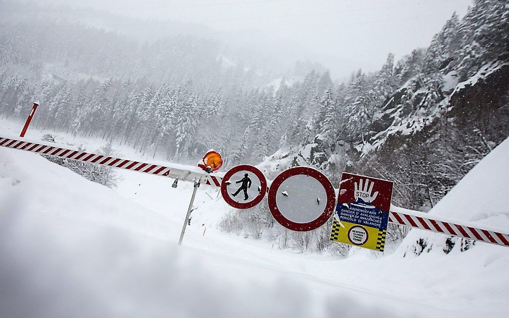 Sneeuw in Oostenrijk. beeld EPA