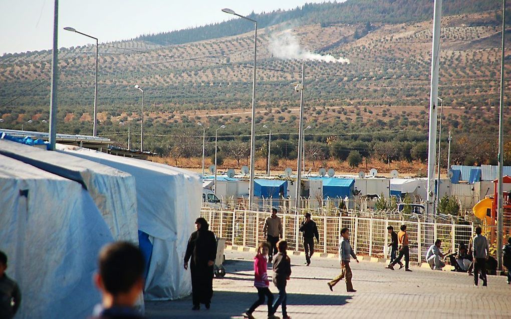 Een vluchtelingenkamp in Turkije, op de grens met Syrië. beeld RD