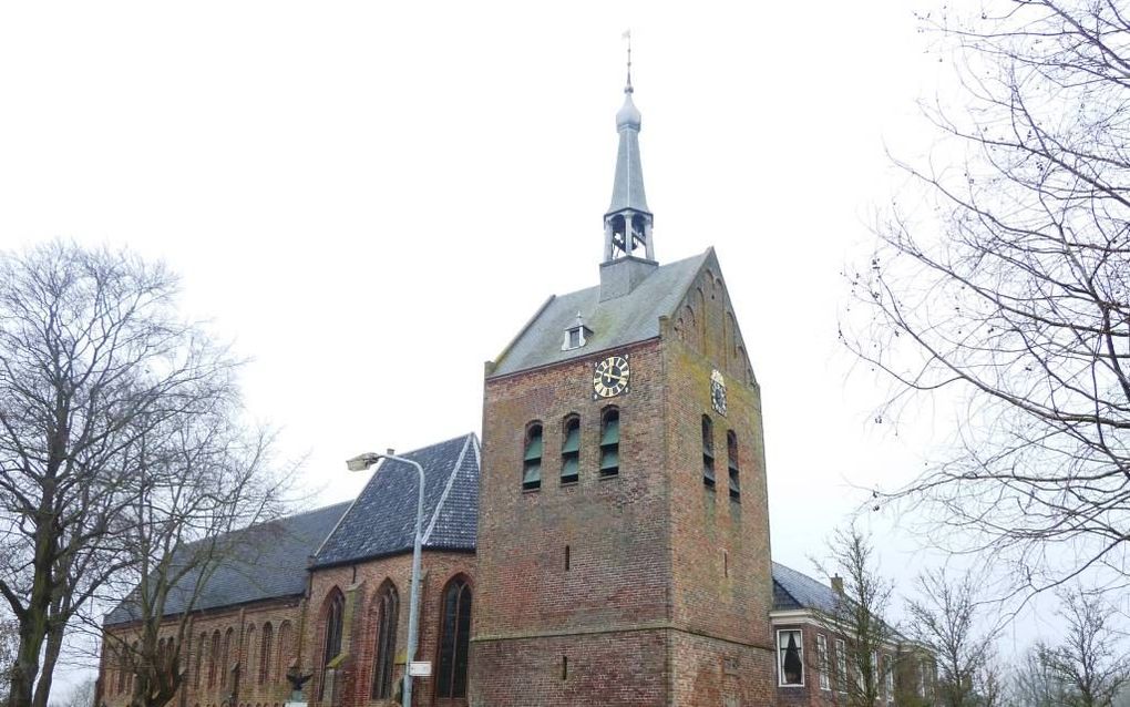 De kerk met toren in 't Zandt. beeld Wikimedia