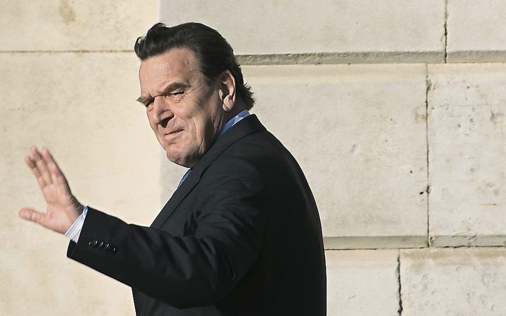 Archieffoto van Gerhard Schröder. Foto AFP