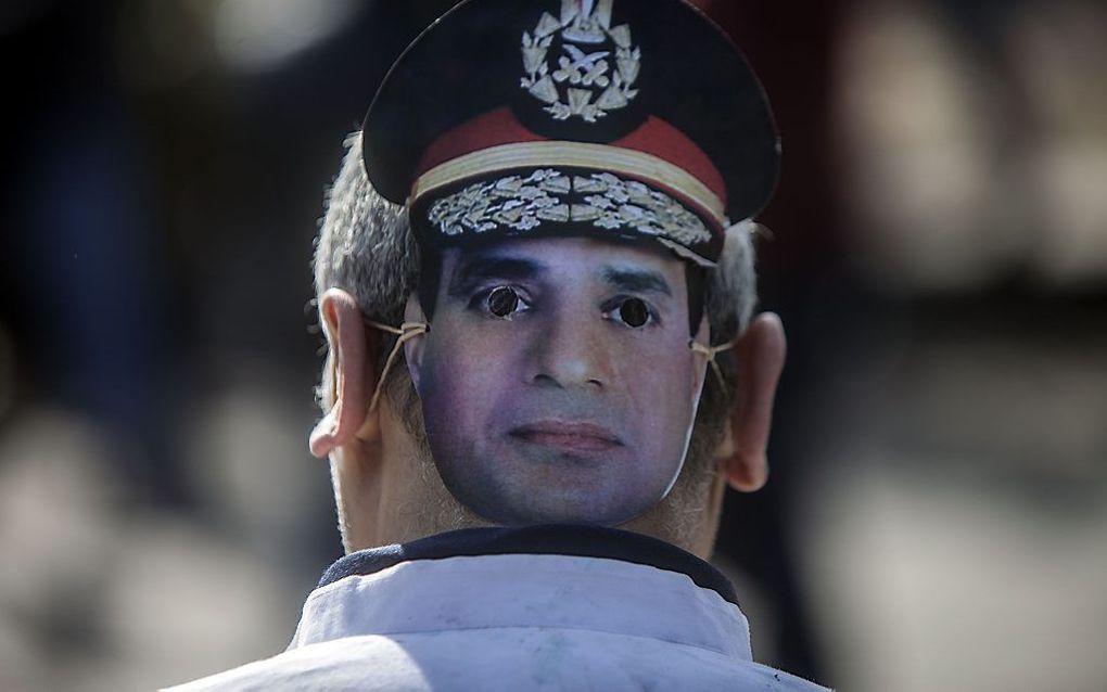 Aanhanger van al-Sisi. Foto AFP