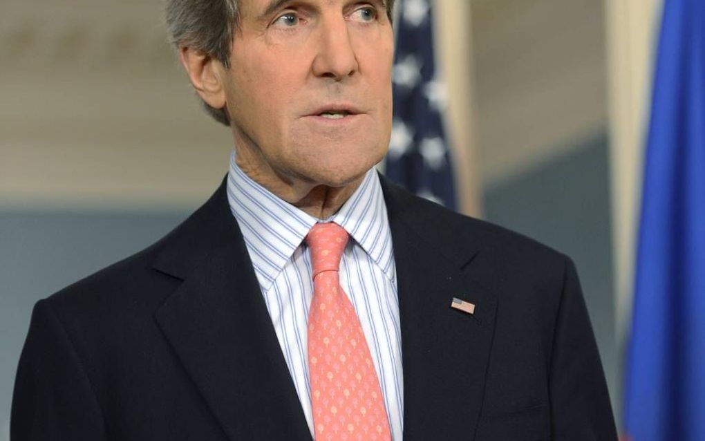 John Kerry probeert een vredesregeling tussen Israël en de Palestijnen tot stand te brengen. beeld EPA