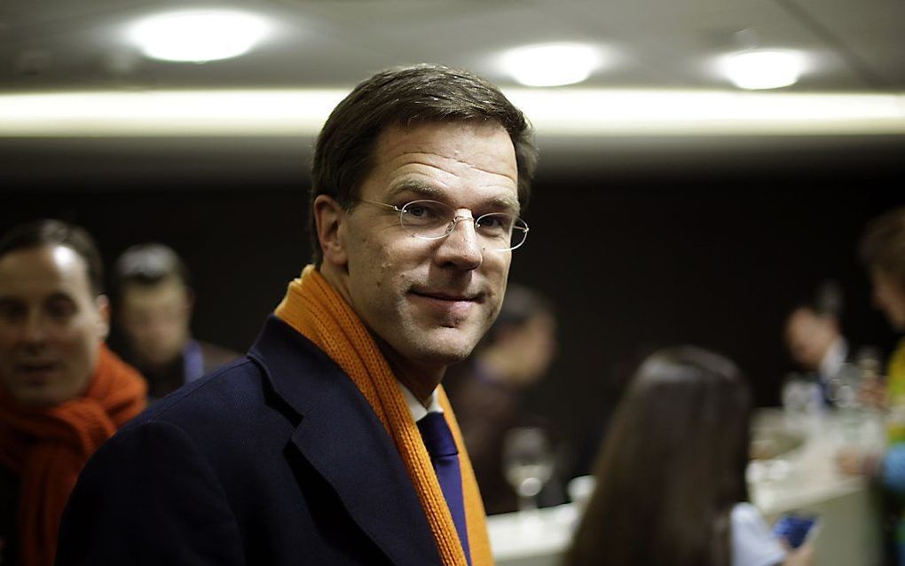 Premier Rutte in Sotsji. beeld AFP