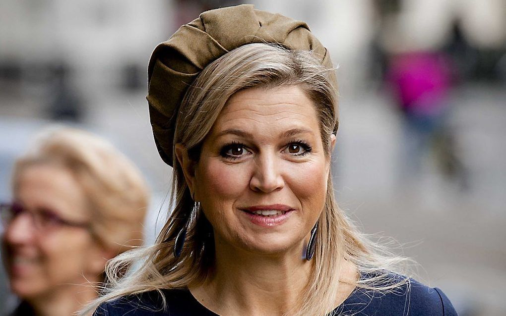 Koningin Máxima bij aankomst voor de opening van Quality Now! beeld ANP