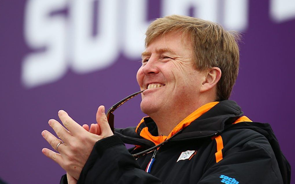 Koning Willem-Alexander in Sotsji. beeld EPA