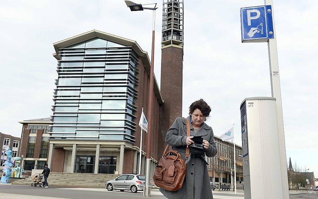 Janse bij het gemeentehuis in Vlissingen. beeld ANP