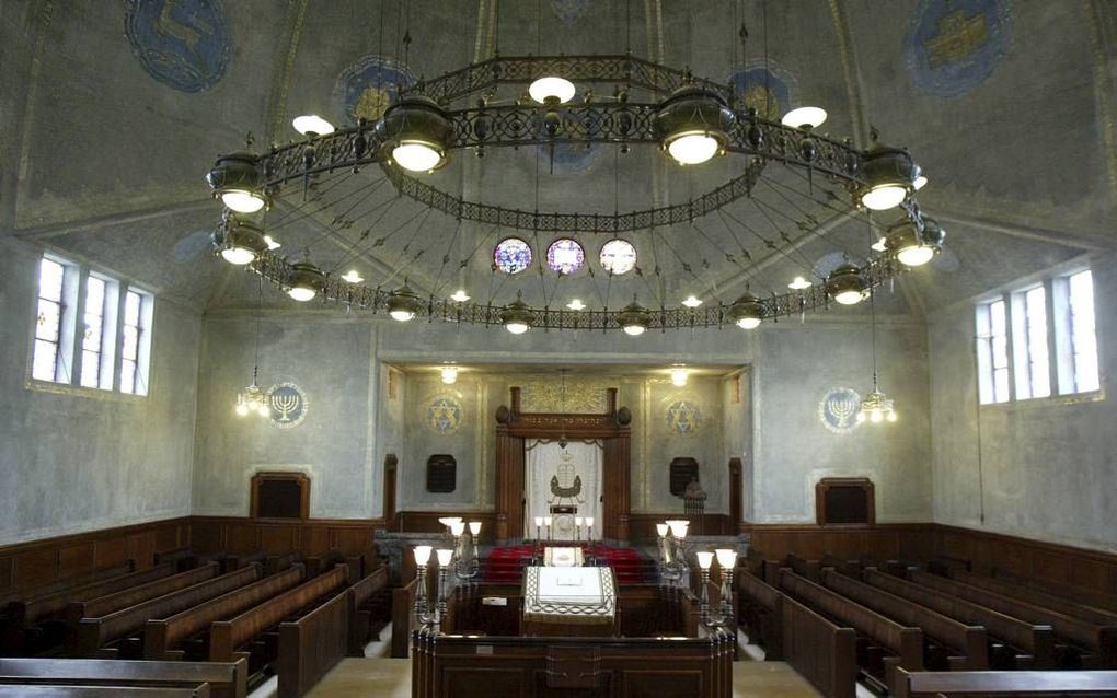 Het interieur van de synagoge in Enschede. beeld RD, Anton Dommerholt