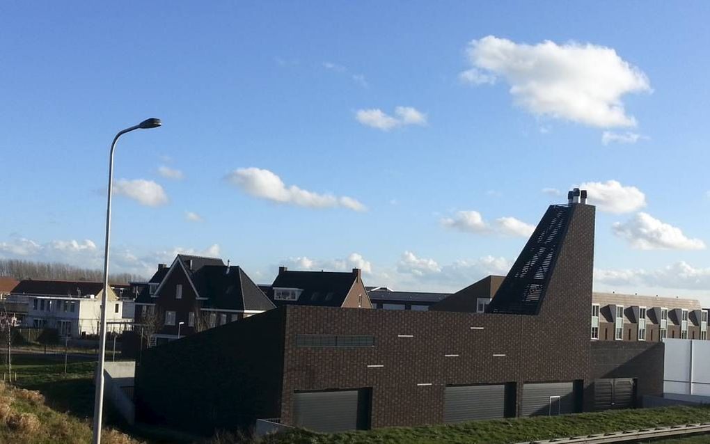 VEENENDAAL. Het gebouw van de stadsverwarming in Veenendaal-Oost. beeld Jan Kas