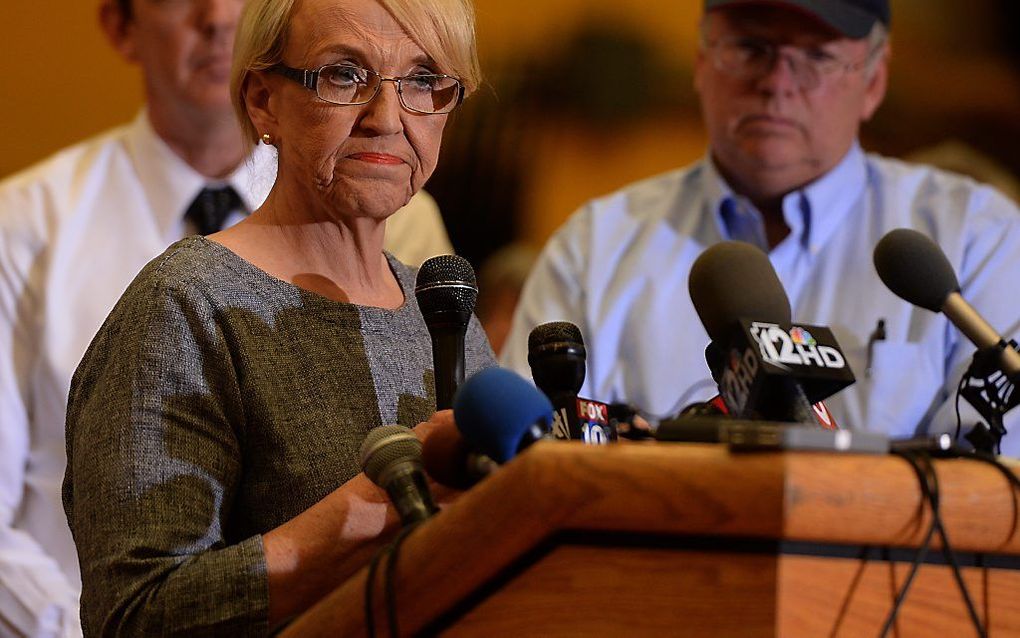 Gouverneur van Arizona Jan Brewer. Foto EPA