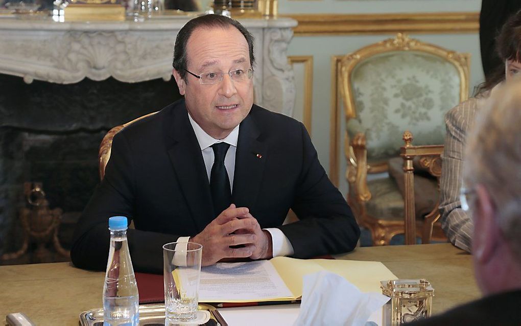 De Franse president Hollande. beeld AFP