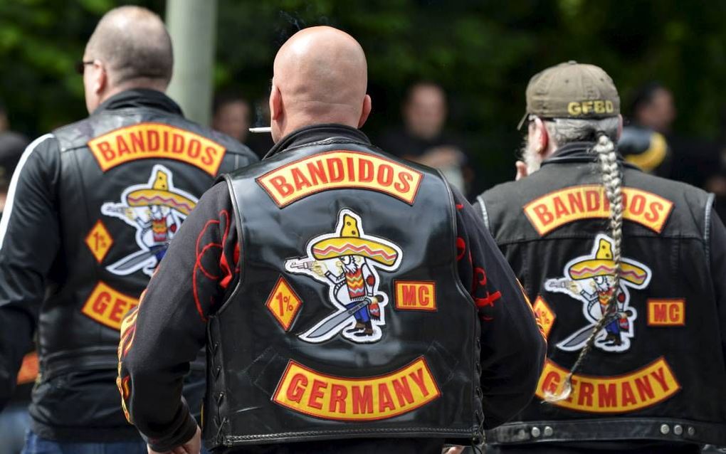 Leden van motorclub Bandidos. beeld EPA