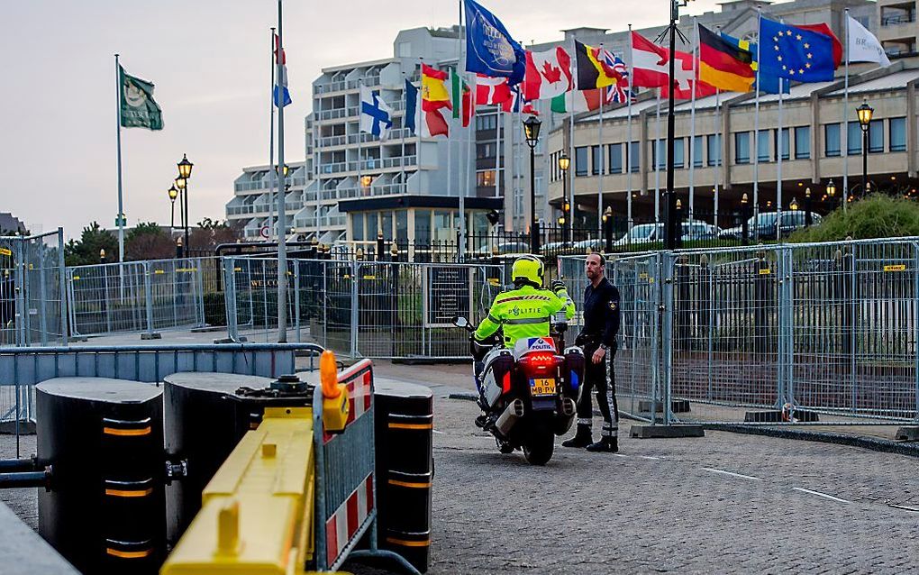 Het chique hotel Huis ter Duin is voor de Nuclear Security Summit (NSS) zwaar beveiligd. beeld ANP