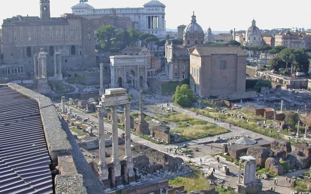 Het Forum Romanum. beeld Wikimedia