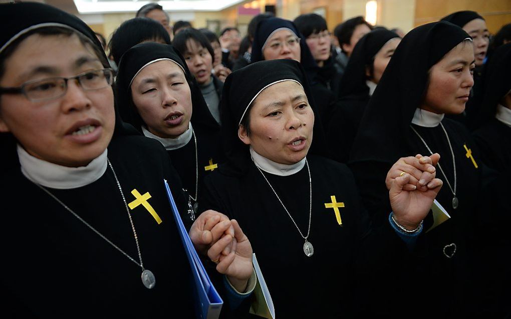 Een aantal nonnen in China. beeld ANP