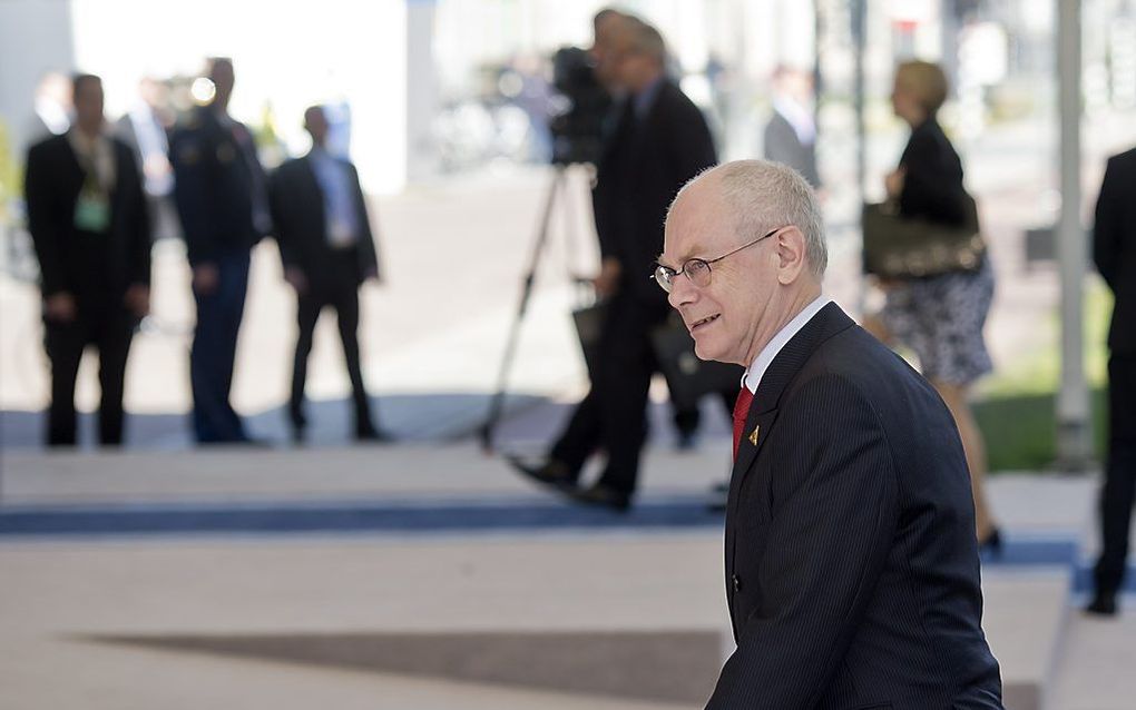 EU-voorzitter Herman van Rompuy. Beeld AFP