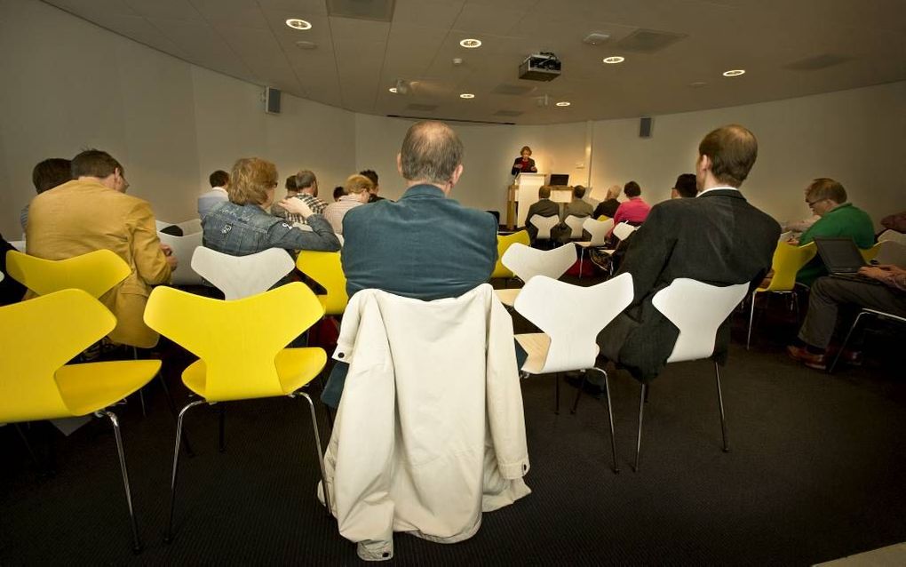 Aan de Vrije Universiteit in Amsterdam had woensdag een symposium plaats rond het boek ”Zo zou je kunnen geloven" van dr. Maarten Wisse. Beeld RD, Henk Visscher