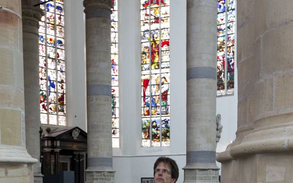 Alwin Kaashoek van KAAder kerkadvies, hier in de Oude Kerk in Delft. beeld RD, Anton Dommerholt