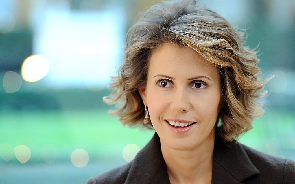 Asma al-Assad, de vrouw van president Assad. Foto AFP