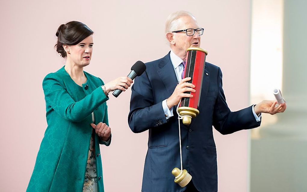 ZIERIKZEE. Prof. mr. Pieter van Vollenhoven heeft woensdag in Zierikzee de Nieuwe Kerk heropend na een grote restauratiebeurt.   beeld Dirk-Jan Gjeltema