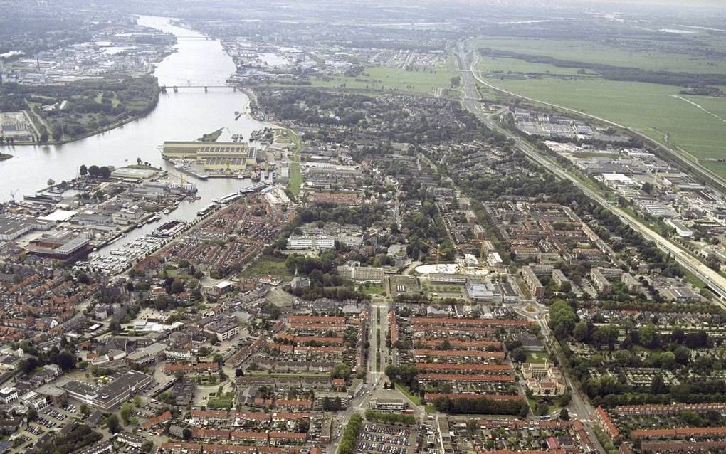 Het aan de rivier de Merwede gelegen Sliedrecht staat wereldwijd bekend als het baggerdorp. Volgende maand is de aftrap van de viering van het 950-jarige bestaan van de Zuid-Hollandse plaats. beeld ANP