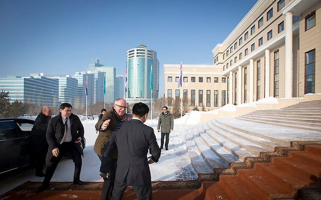 Het parlementsgebouw in Astana. Beeld ANP