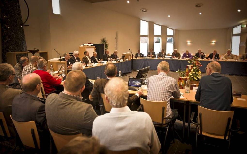 De generale synode van de Gereformeerde Kerken vrijgemaakt. beeld RD, Henk Visscher