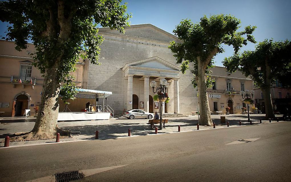 In Le Grand Temple in Anduze worden 's zomers Nederlandstalige kerkdiensten gehouden. Beeld RD, Henk Visscher