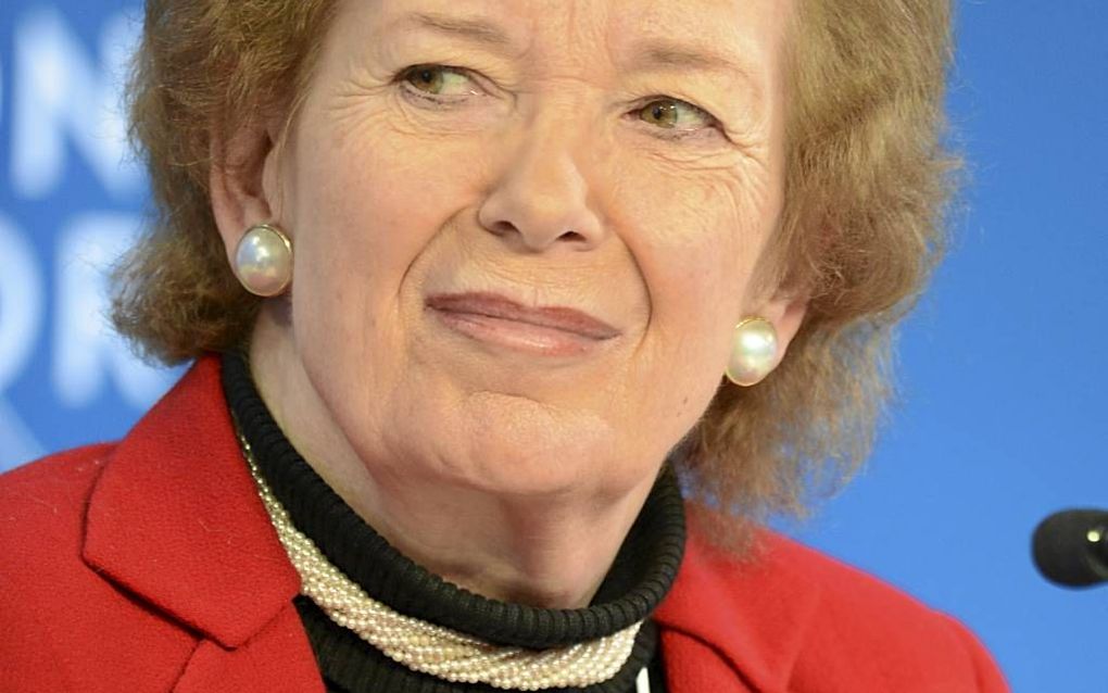 Mary Robinson. beeld Wikimedia, World Economic Forum