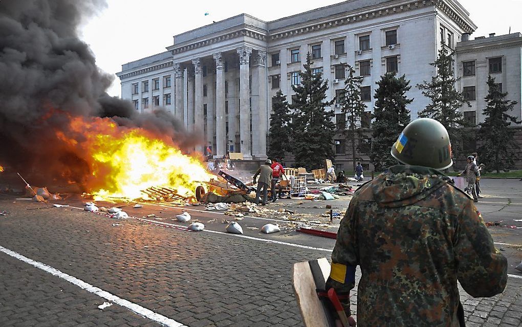 Odessa, vrijdagavond. beeld EPA