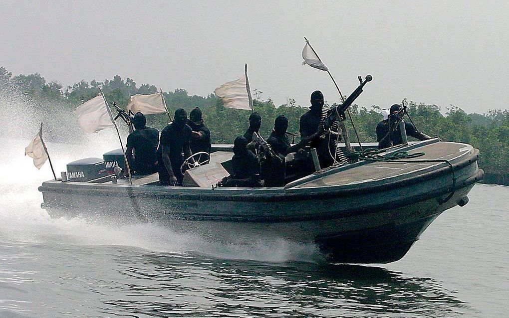 Militanten in het zuiden van Nigeria. Foto EPA