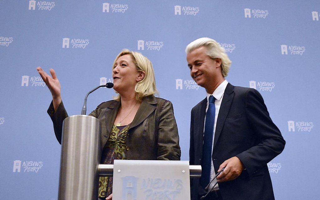 Geert Wilders en Marine Le Pen. beeld AFP