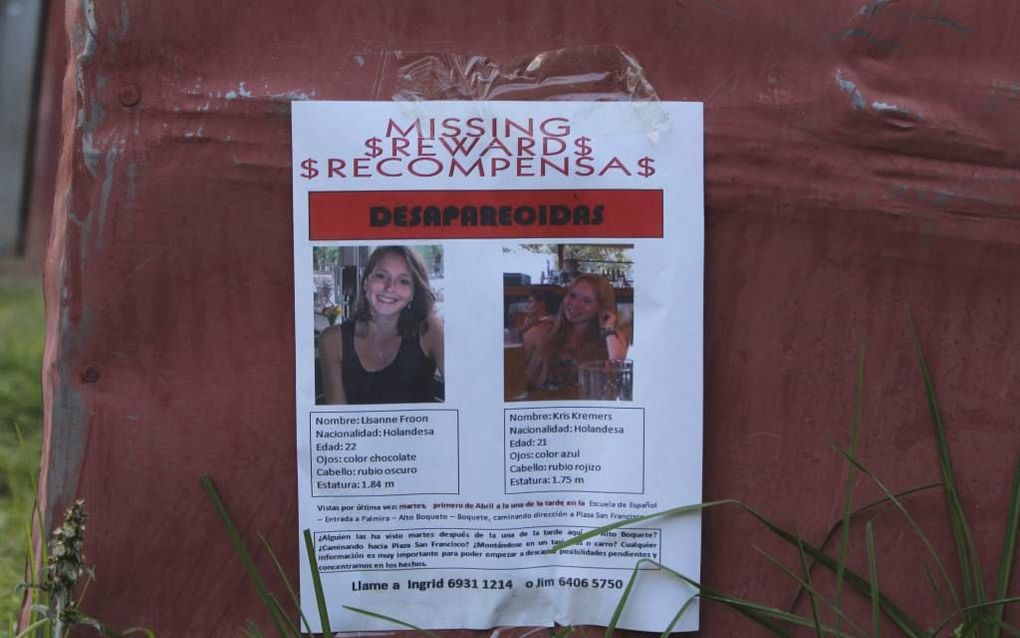 Lisanne Froon en Kris Kremers raakten vermist in Panama. beeld EPA