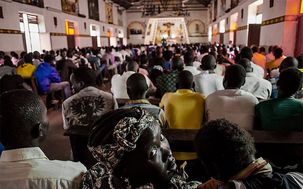 Kerkdienst. Foto AFP