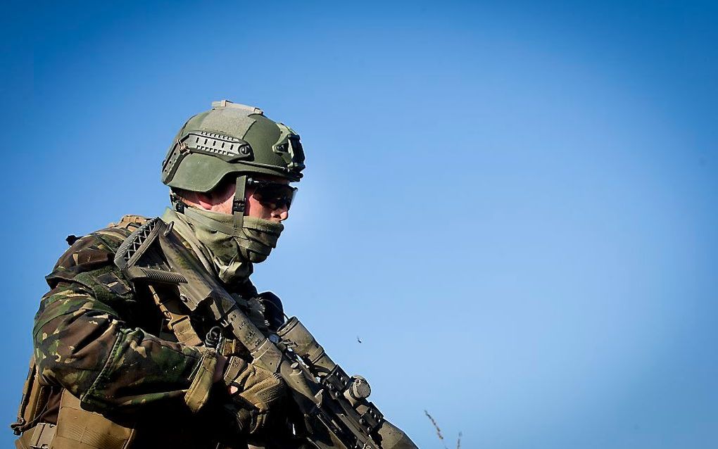 Nederlandse commando tijdens een oefening ter voorbereiding op de missie in Mali. Foto ANP