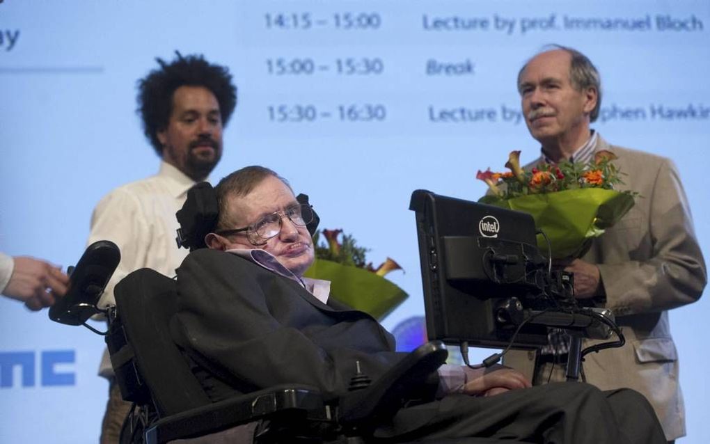 Hawking in Utrecht. beeld ANP