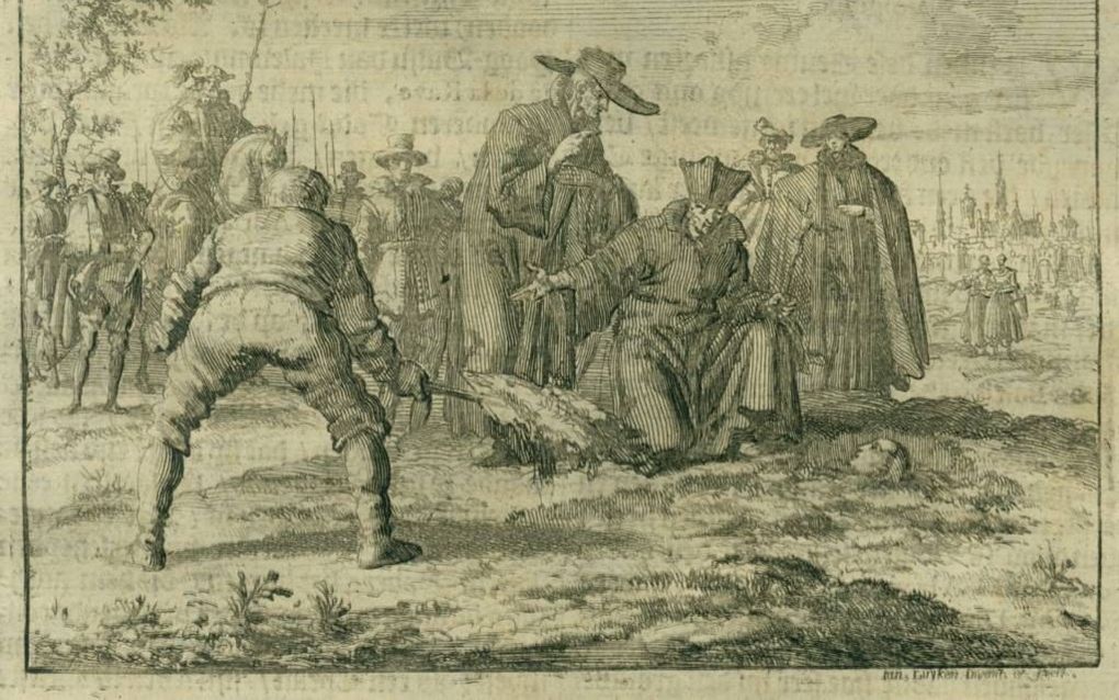 Anna van den Hove wordt in 1597 levend begraven. beeld Amsterdam Museum